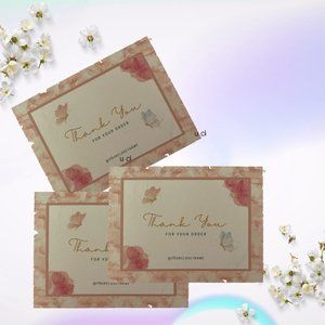 100  Thank You For Your Order Seller Card,  Thank You Card, Packaging Inse…